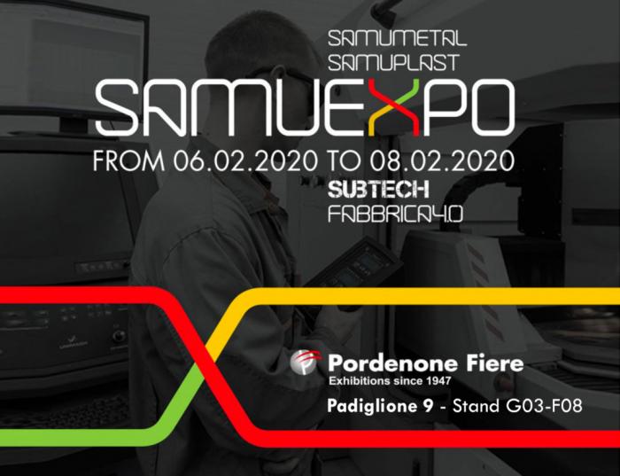 Next Pordenone Fair "SAMUEXPO" from 06 to 08 February 2020