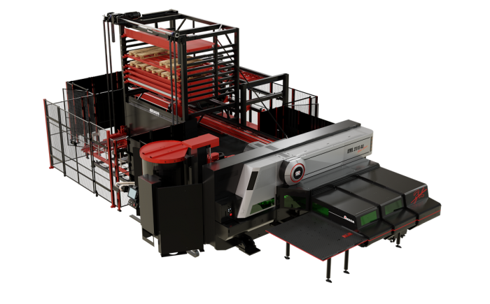 Nuova Combinata laser fibra EML 2515 AJ con automatismo ASR 3015 PR