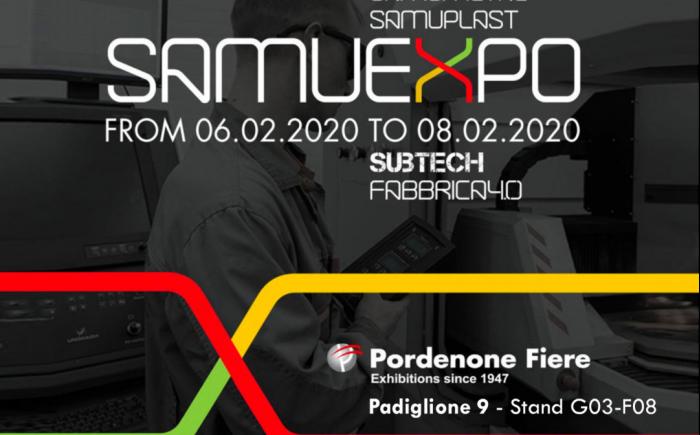 Nächste Pordenone Messe "SAMUEXPO" vom 06. bis 08. Februar 2020